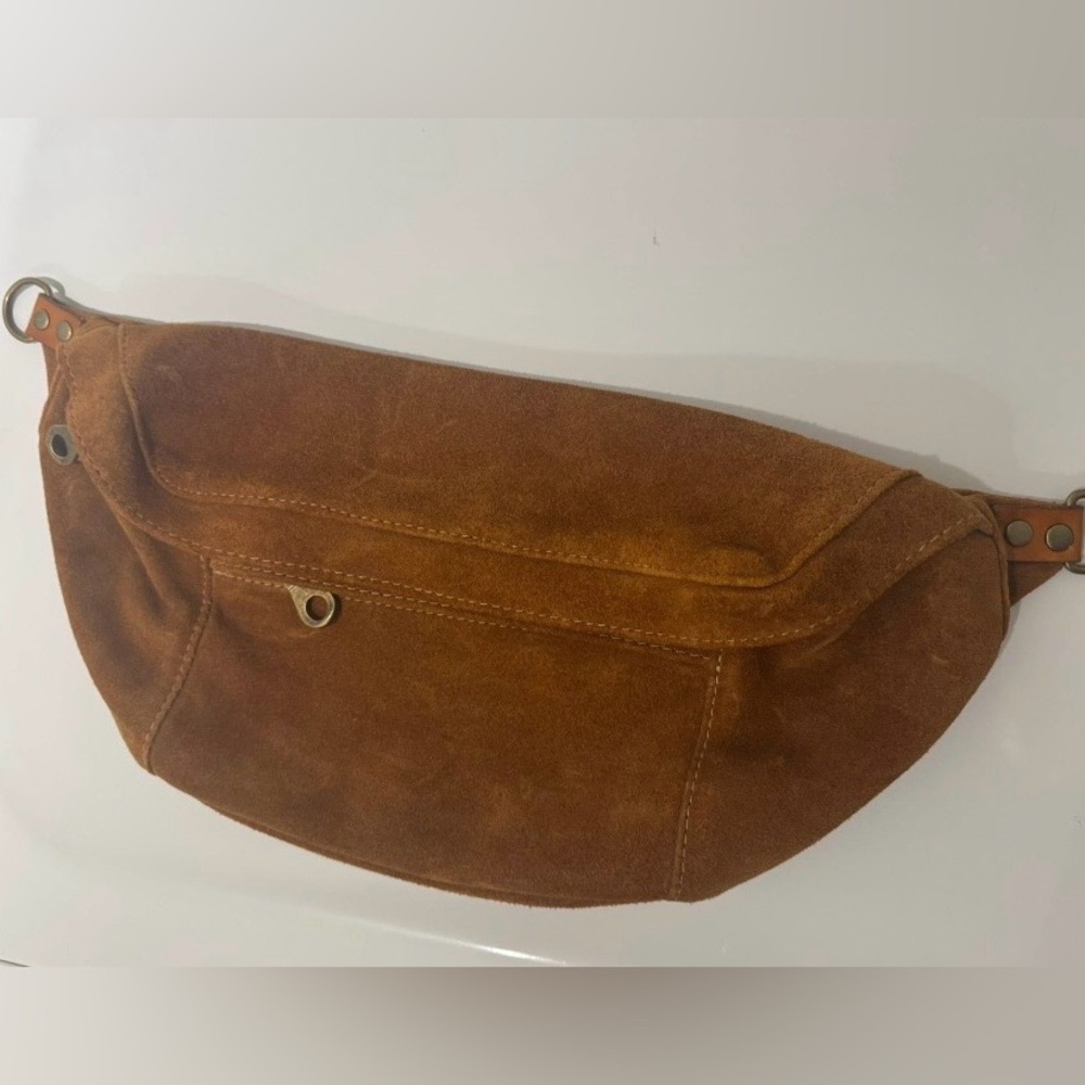 Chestnut suede cross your heart sling